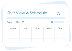 shift scheduling for entire organization or for each employee