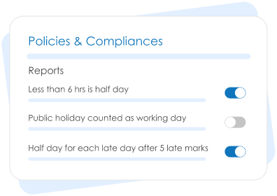 Automated attendance policies and reports