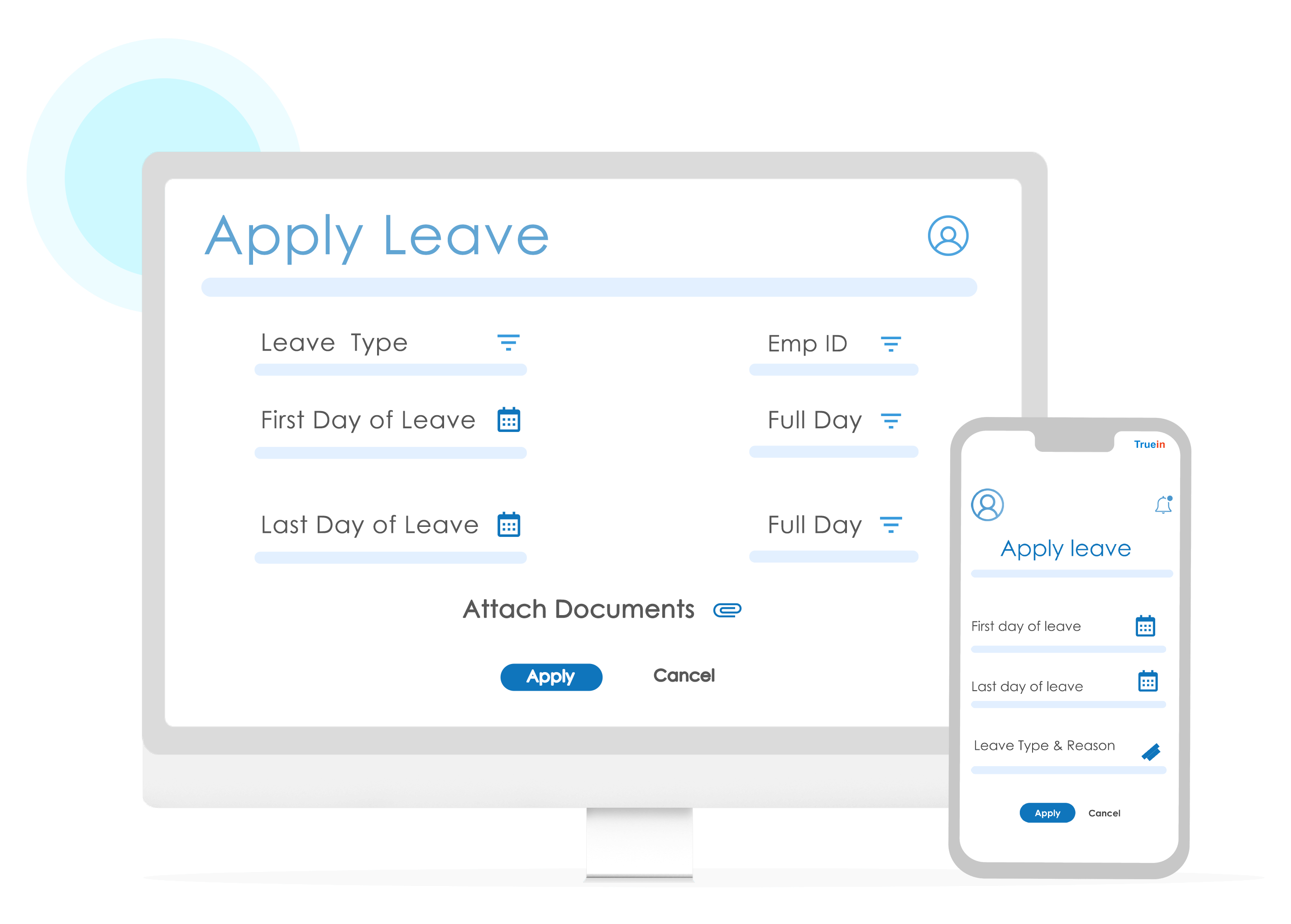 Apply for leave using Truein dashboard