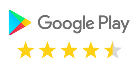 5 Star rating from Google Play Store